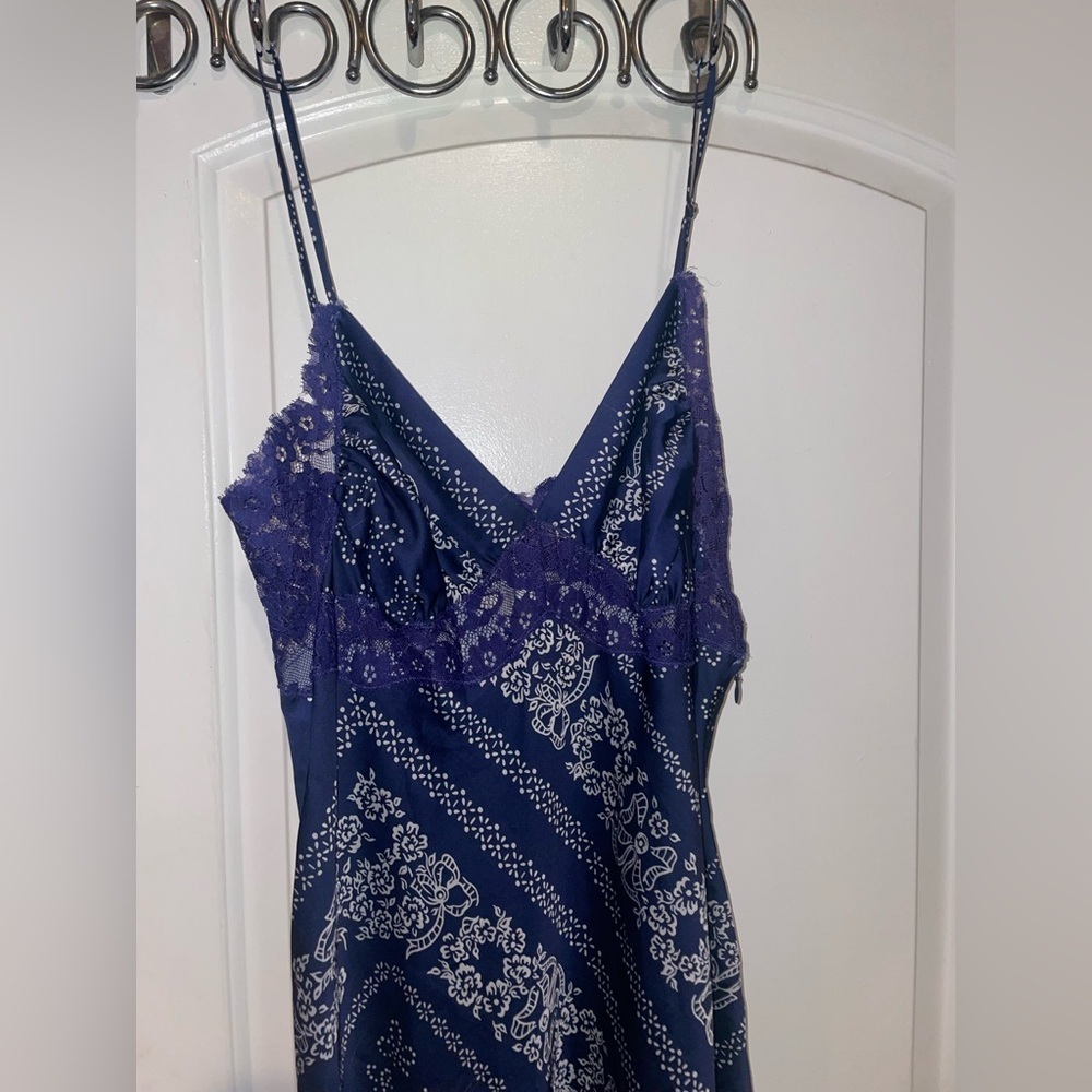 New! LoveShackFancy Etrune Blue and White Bow Mini Dress 💙 size 10 - Picture 11 of 12